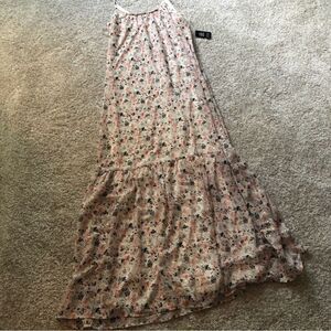 New express maxi floral print dress, size small